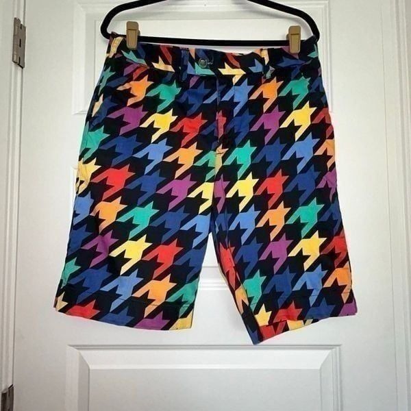 LoudMouth Razzle Dazzle Print Golf Shorts
