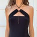 Asymmetrical halter top