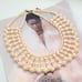 Vintage Huge Runway Inspired Glass Bead Intricate Statement Gold Collar Necklace