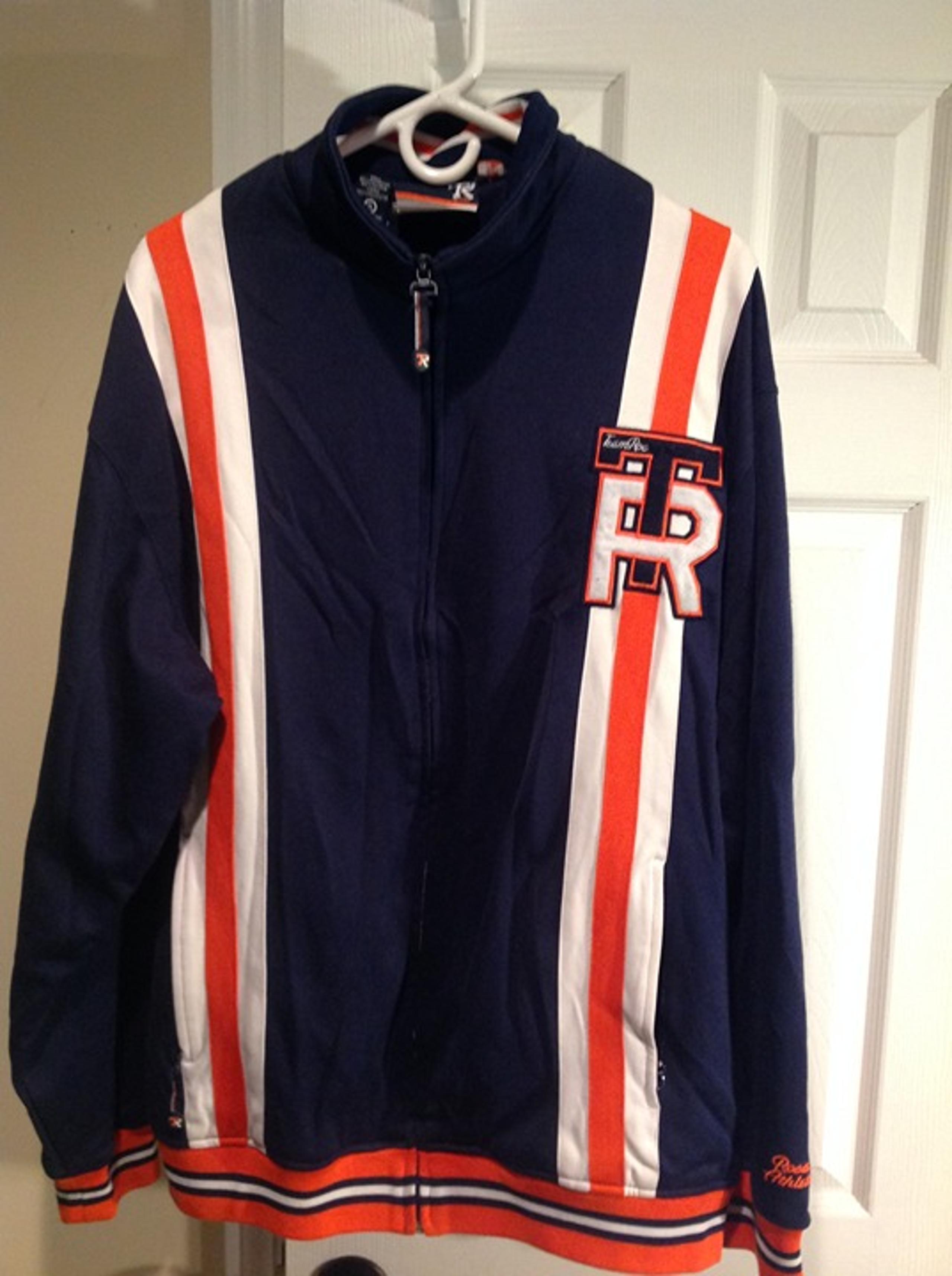 Rocawear Team Roc Varsity Jacket Men XL 1/4 Zip Mesh Lined Blue