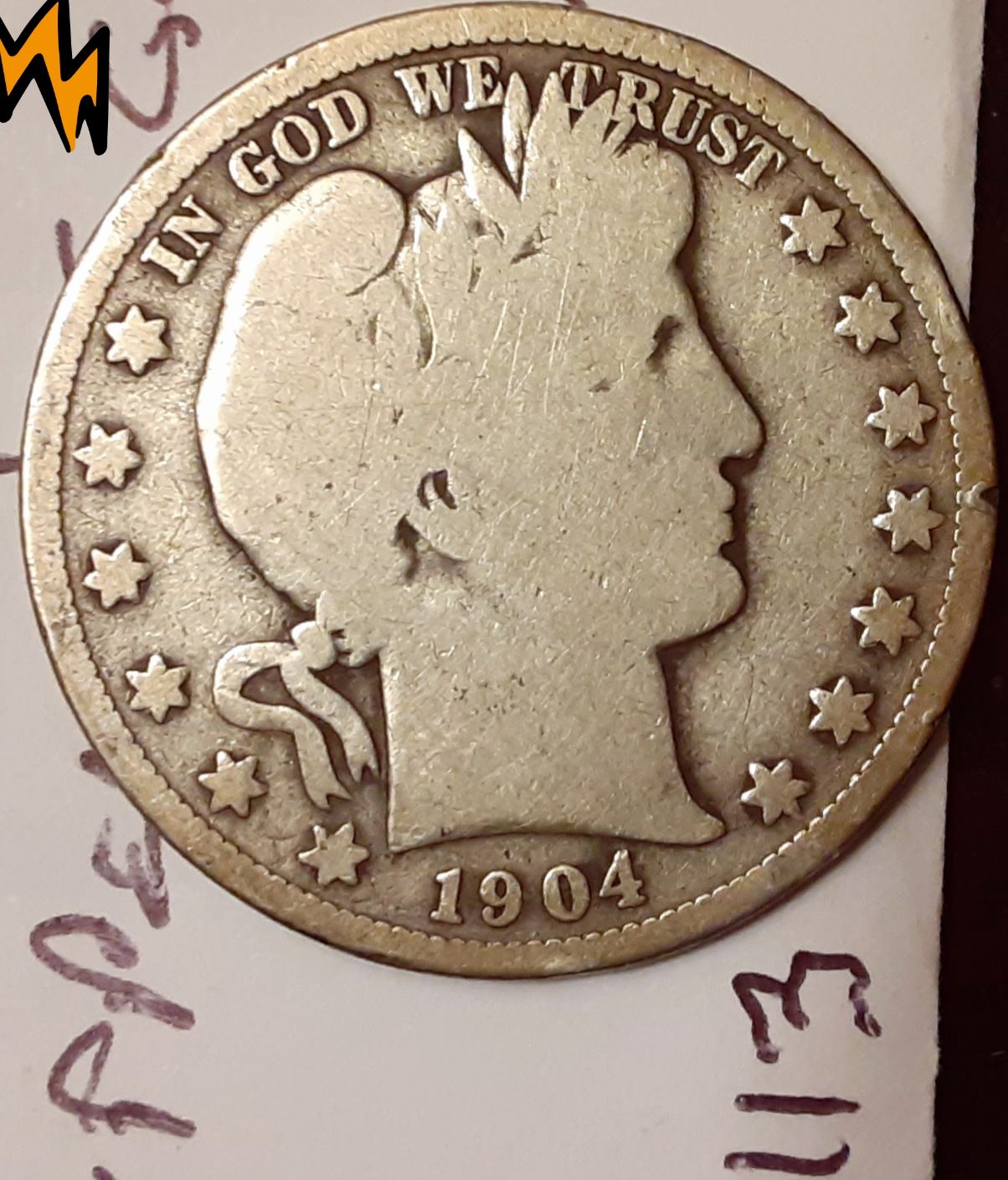 1904-O Barber Silver Half Dollar Scarce