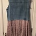 Long Denim and Lace Vest
