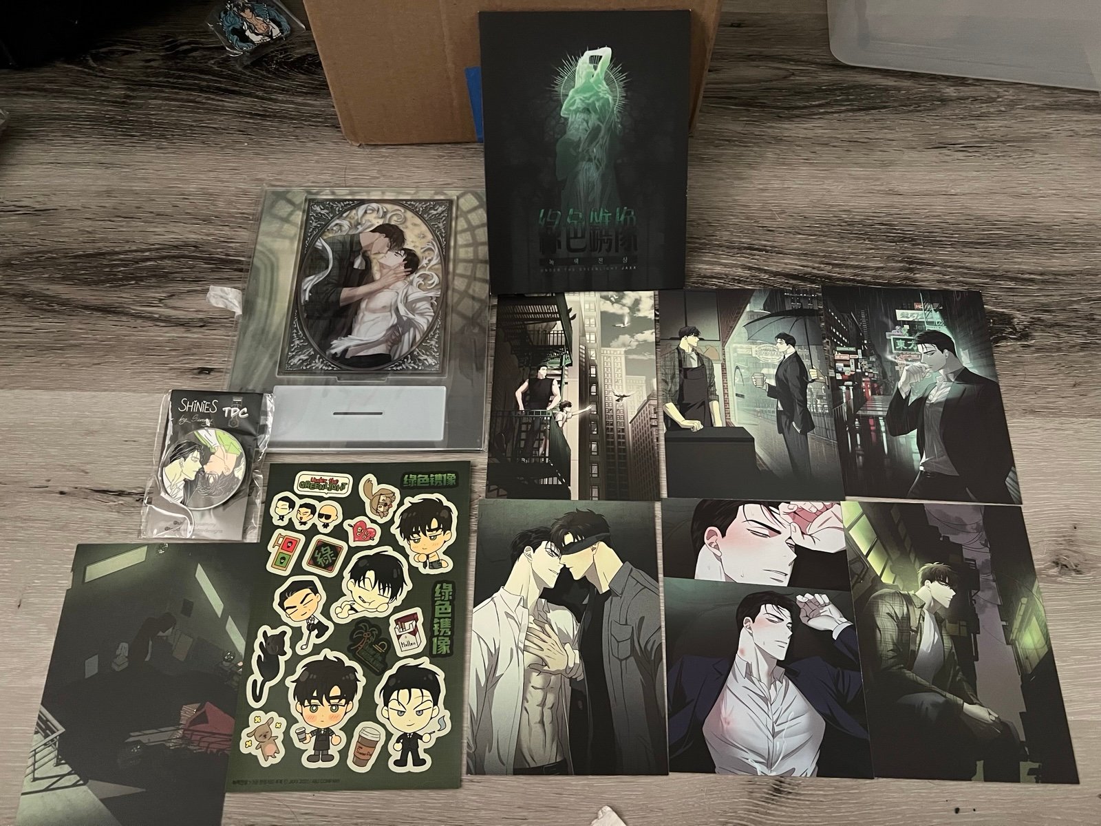 Under the greenlight by Jaxx acrylic stand postcards