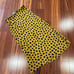 Madewell Black Yellow Skirt Polka Dots Animal Print Midi Maxi Bottom Size 2