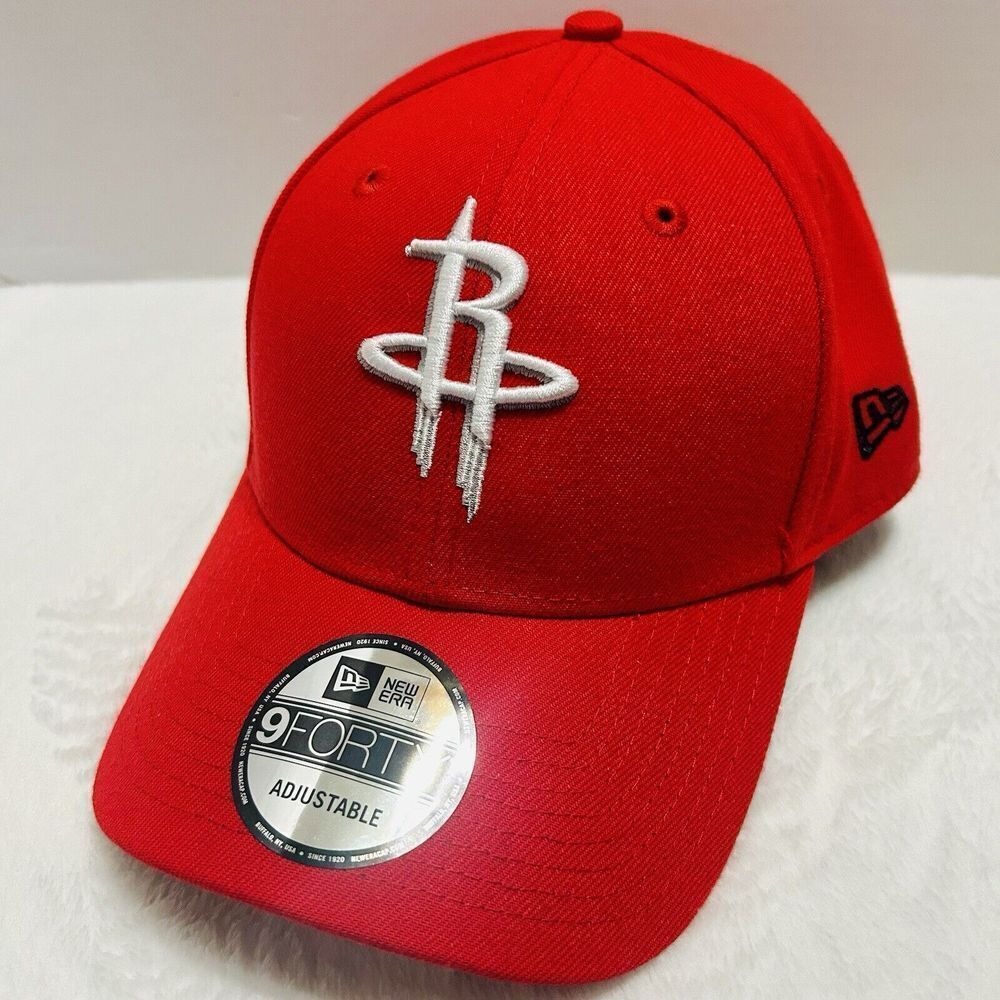 New Era Houston Rockets The League 9FORTY Adjustable Hat Cap Red NBA Basketball