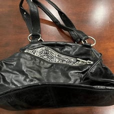 Black Leather Hobo Purse