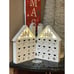 Wooden Christmas Advent Calendar House with 24 Drawers & Lights