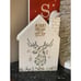 Wooden Christmas Advent Calendar House with 24 Drawers & Lights
