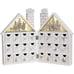 Wooden Christmas Advent Calendar House with 24 Drawers & Lights