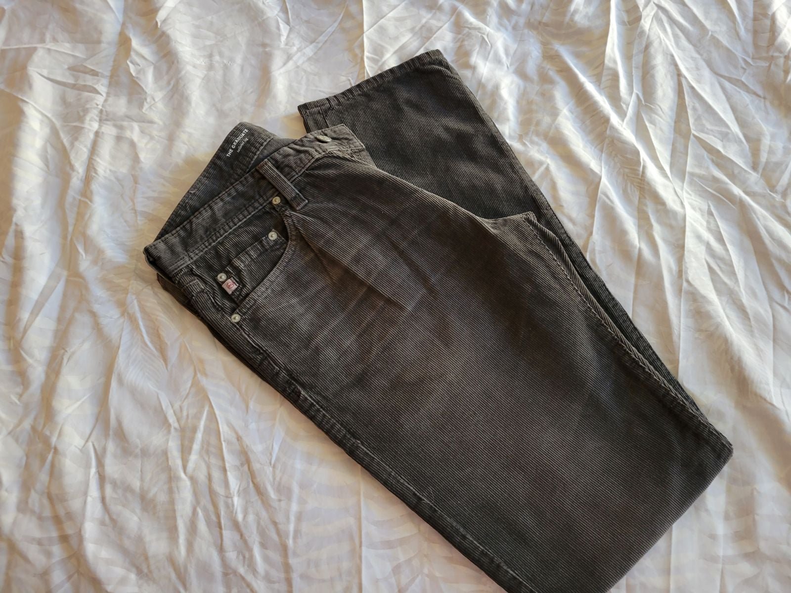 AG straight leg corduroy pants