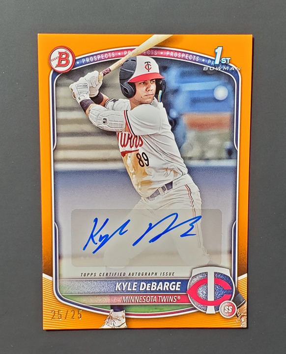 2025 Bowman Baseball Paper 1st Kyle DeBarge /25 auto