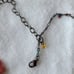 VINTAGE FRENCH CHENARD ALEXANDRE TROPICAL FLOWER CHARM NECKLACE