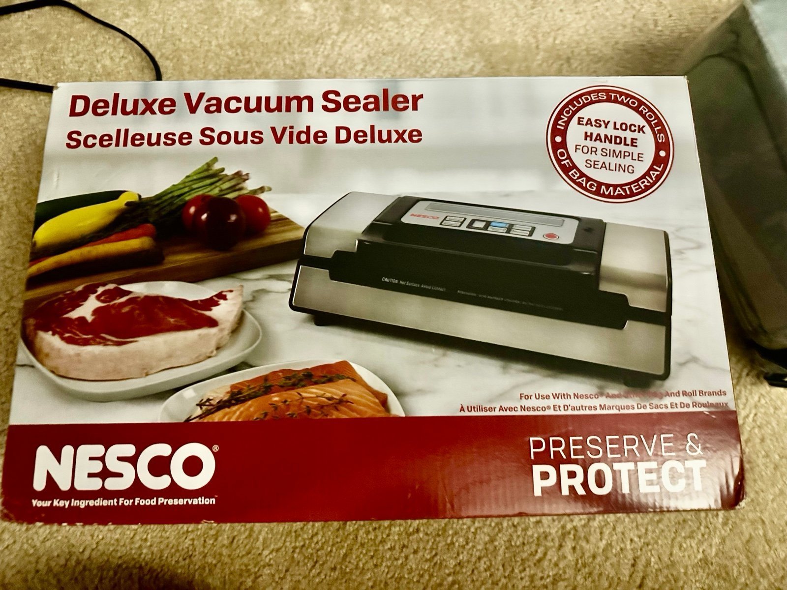 Nesco Deluxe Food Vacuum Sealer, 130 Watts,