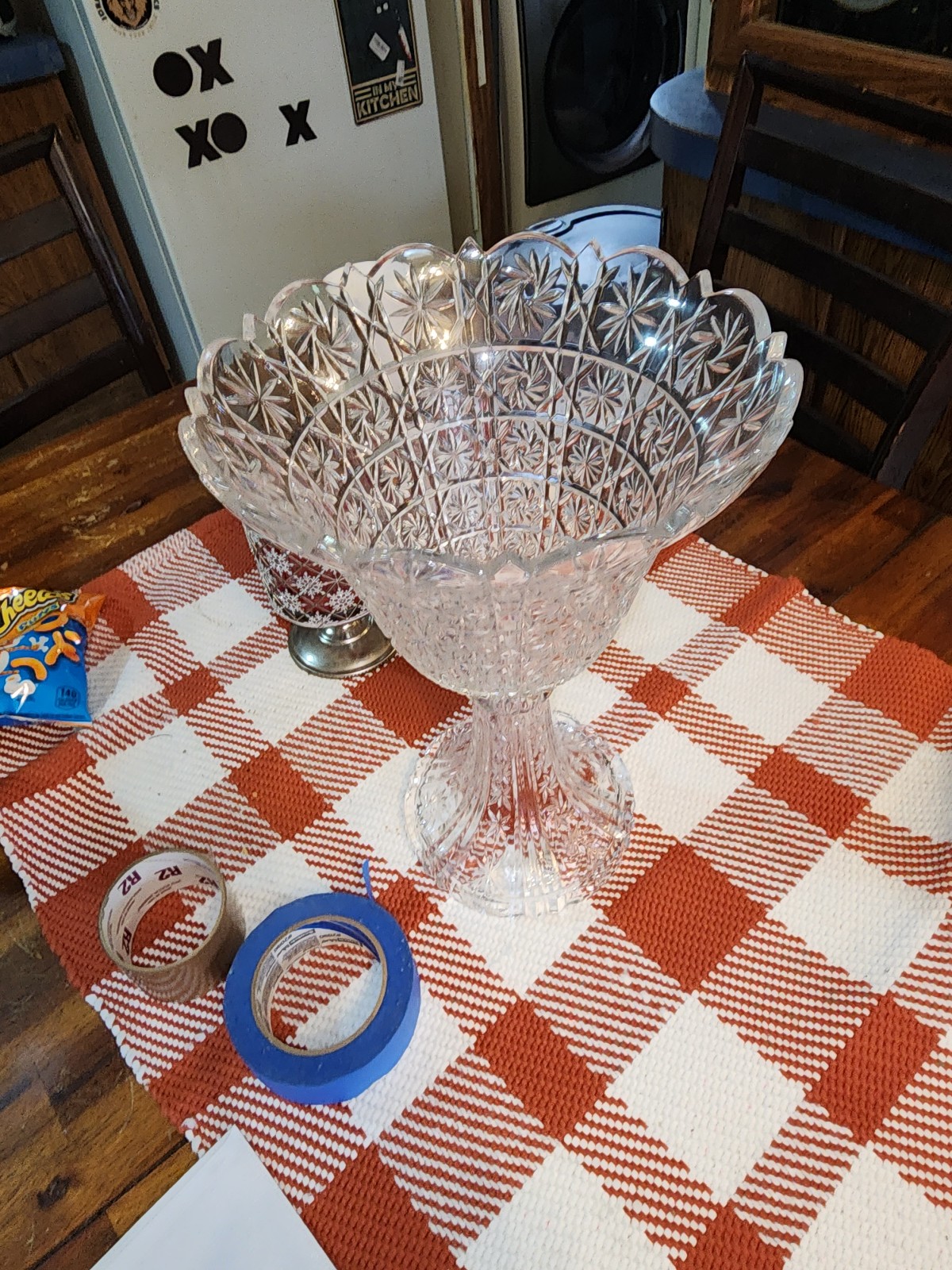 Towle Czech Lead Crystal English Triffle Pedestal Bowl   14 H 10 Ð 6.5 BaseW .