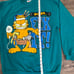 Vintage Garfield “Mr Fix It” crewneck sweatshirt- 1978 Size Large-Teal