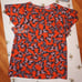 Kate Spade Orange Butterfly Blouse XS NWOT!