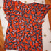 Kate Spade Orange Butterfly Blouse XS NWOT!