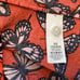 Kate Spade Orange Butterfly Blouse XS NWOT!