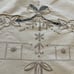 Vintage Cutwork Tablecloth Set 4 Matching Cloth Napkins Ornate Embroidery