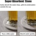 Funny Drink Coasters Absorbent with Holder 6 Pcs Absorbing Stone Funny Coaster