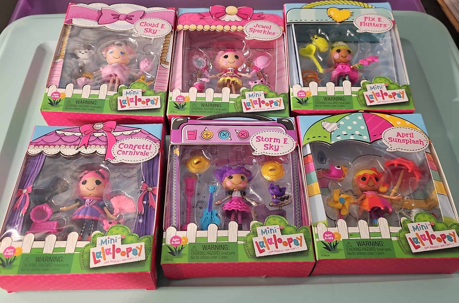 New Lalaloopsy mini dolls. Lot 0f 6 different dolls. Band new