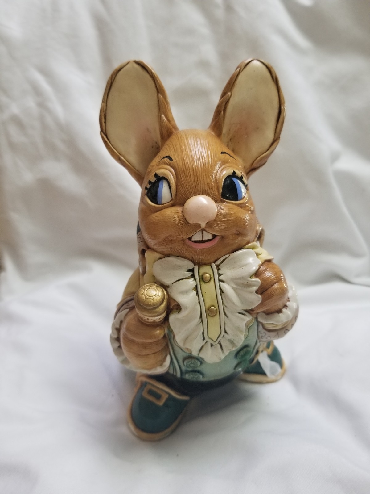 Vintage Pendelphin Handmade Stonecraft Rabbit Figure Father Rabbit Large Size