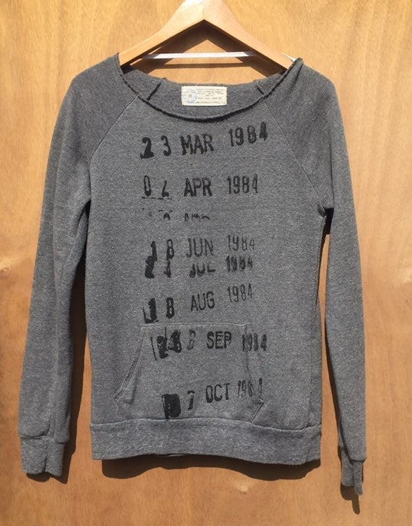 Out of Print Library Date Due Sweater