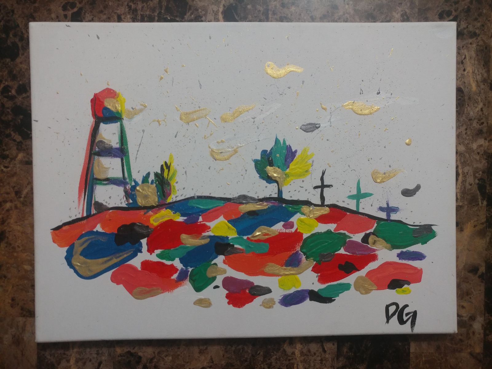 Handmade Acrylic Painting Batacosa
