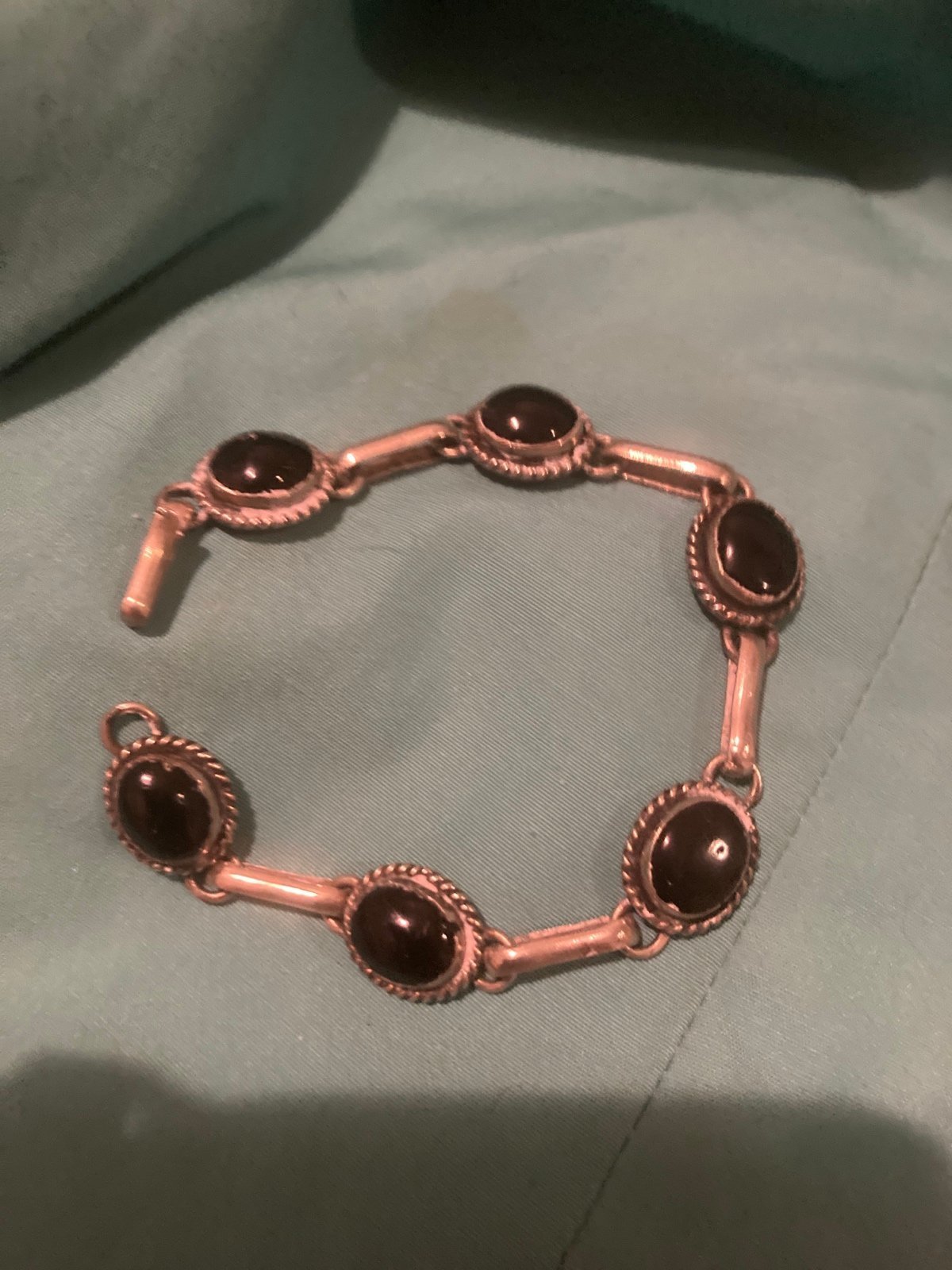 Sterling & black onyx bracelet