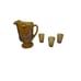Indiana Glass Marigold Harvest Grape Pitcher w/3 Carnival Glasses- Fast Shipping