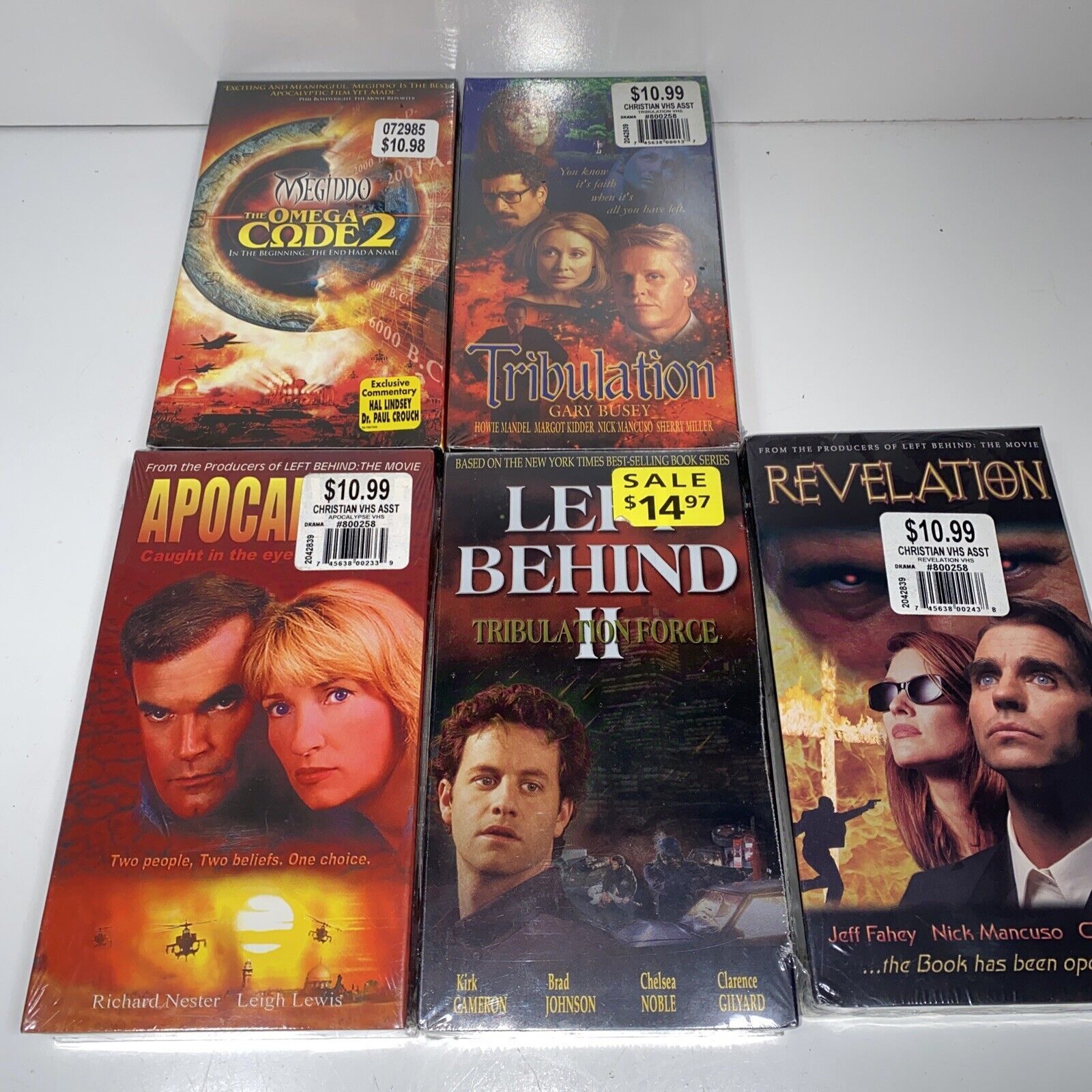 5 Christian End Times VHS Apocalypse Tribulation Revelation Omega 2 Left 2