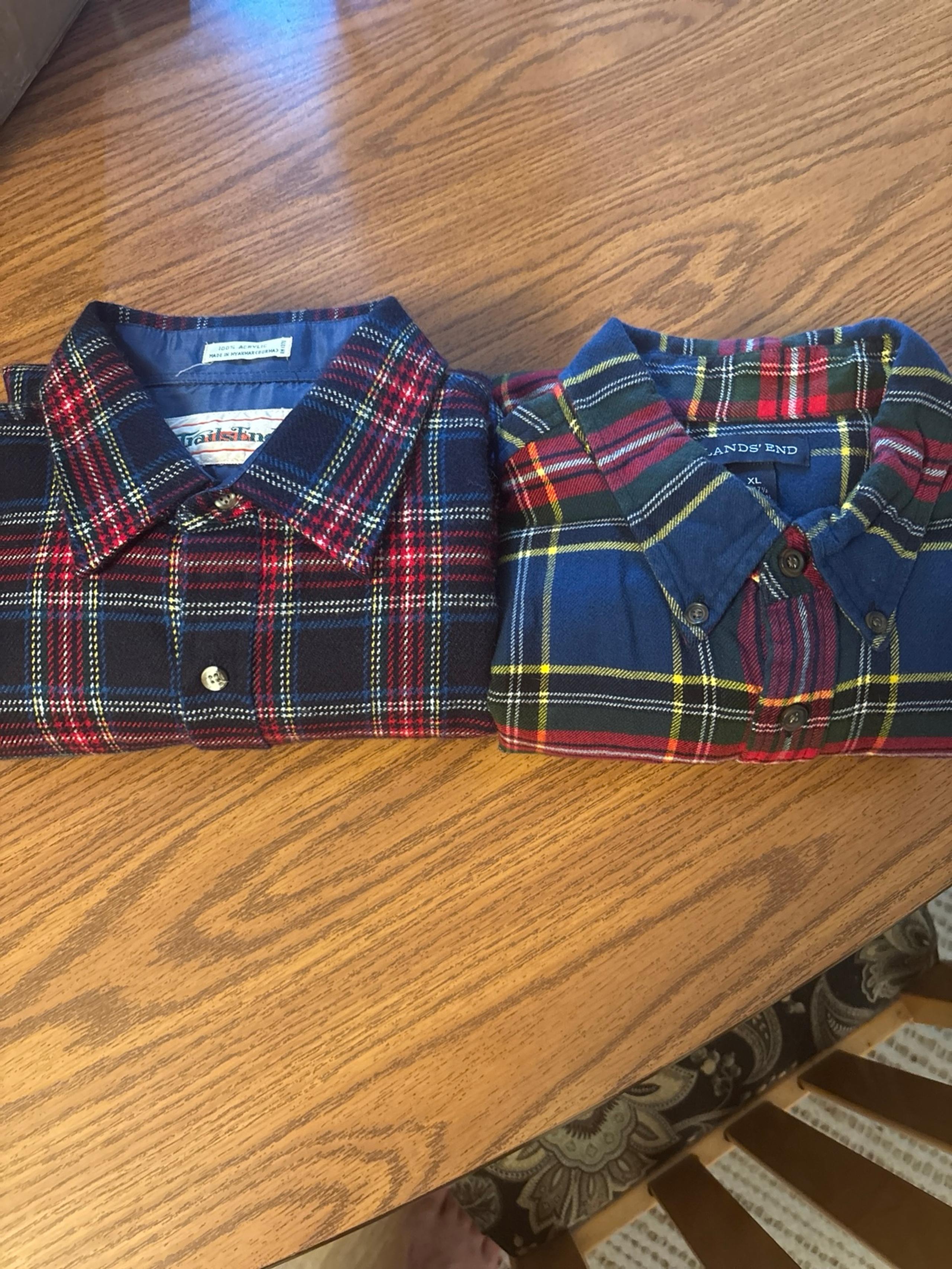 Red Flannel shirts XL Men’s