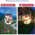 3pcs Outdoor Solar Lanterns Hanging Solar Lights Waterproof Solar Lights with De