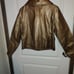 Gold 100% Leather Women's Large jacket