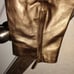 Gold 100% Leather Women's Large jacket
