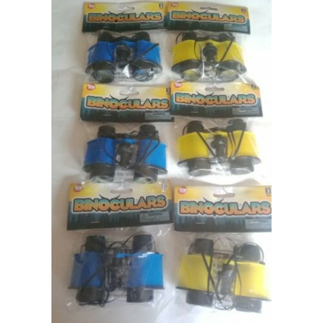Bundle Lot 6 New The Toy Network Childrens Binoculars Toys- Blue and Yellow Bundle Lot 6 New The Toy Network Childrens Binoculars Toys- Blue and Yellow