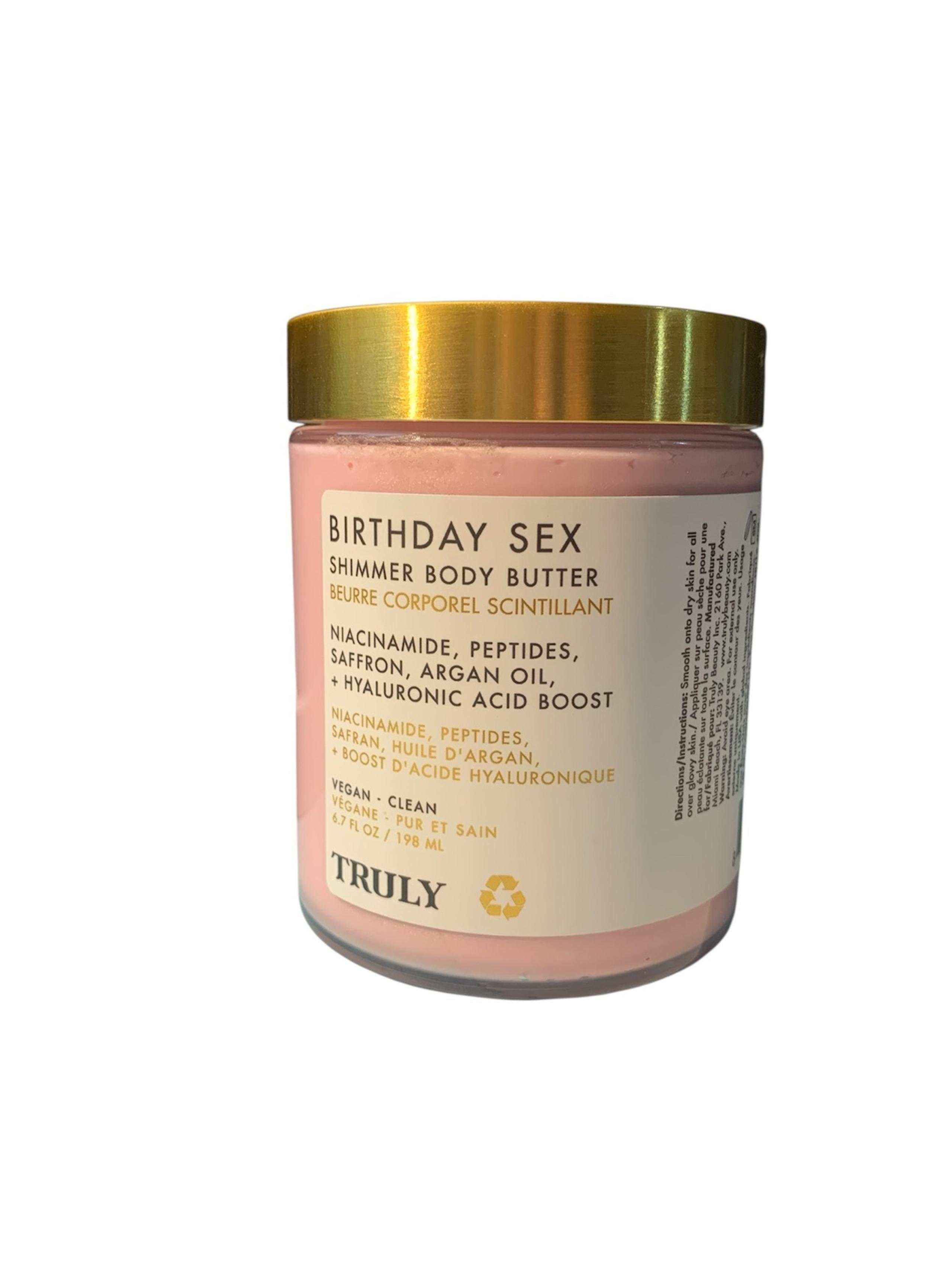 Truly beauty birthday sex shimmer body butter