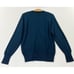 Vintage Christian Dior Embroidered Logo V Neck Knit Sweater Navy Blue USA Made M