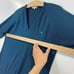 Vintage Christian Dior Embroidered Logo V Neck Knit Sweater Navy Blue USA Made M