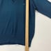 Vintage Christian Dior Embroidered Logo V Neck Knit Sweater Navy Blue USA Made M