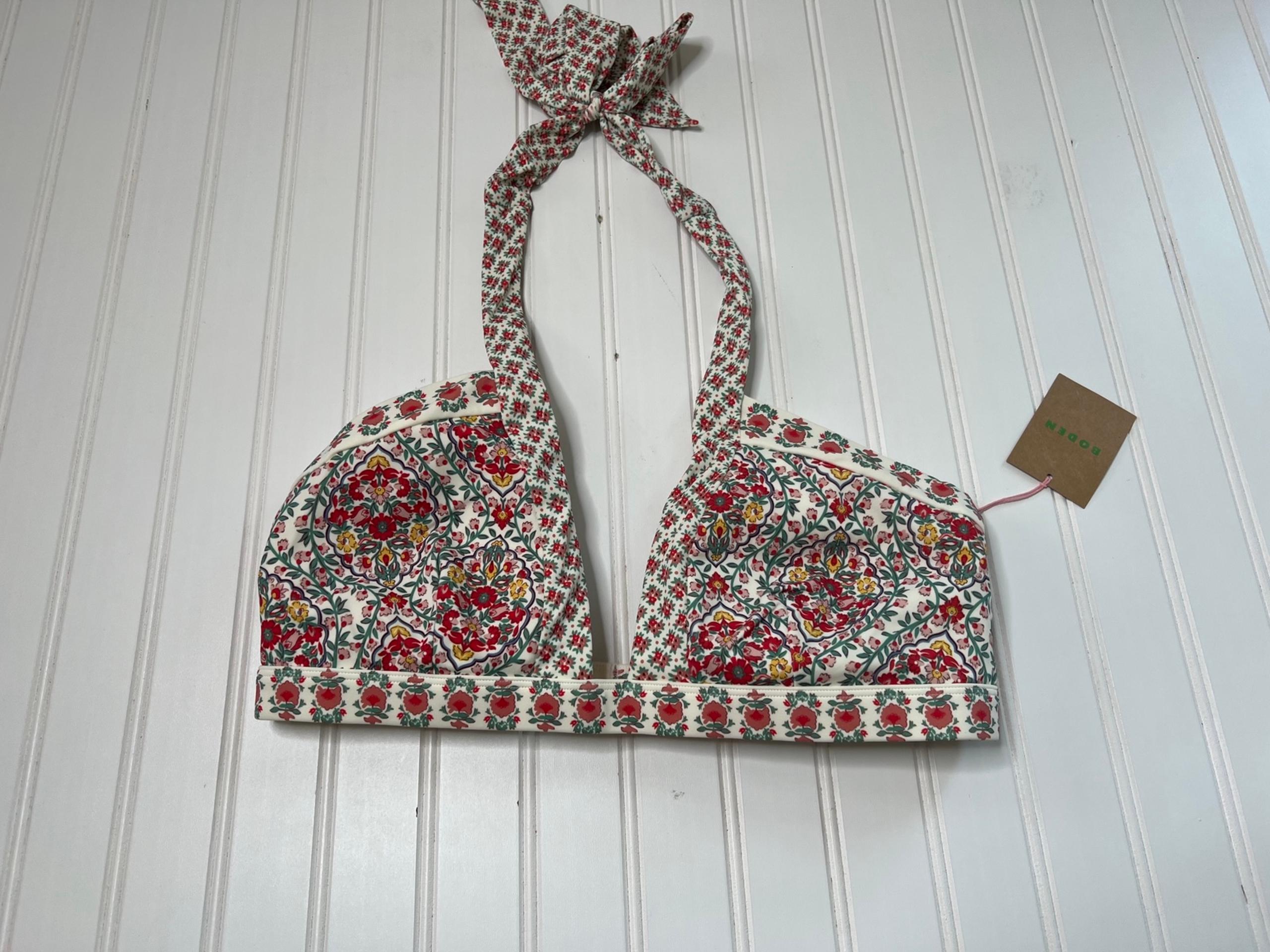 Boden Womens Bikini Top Ithaca Halter Swim 12 NEW 389