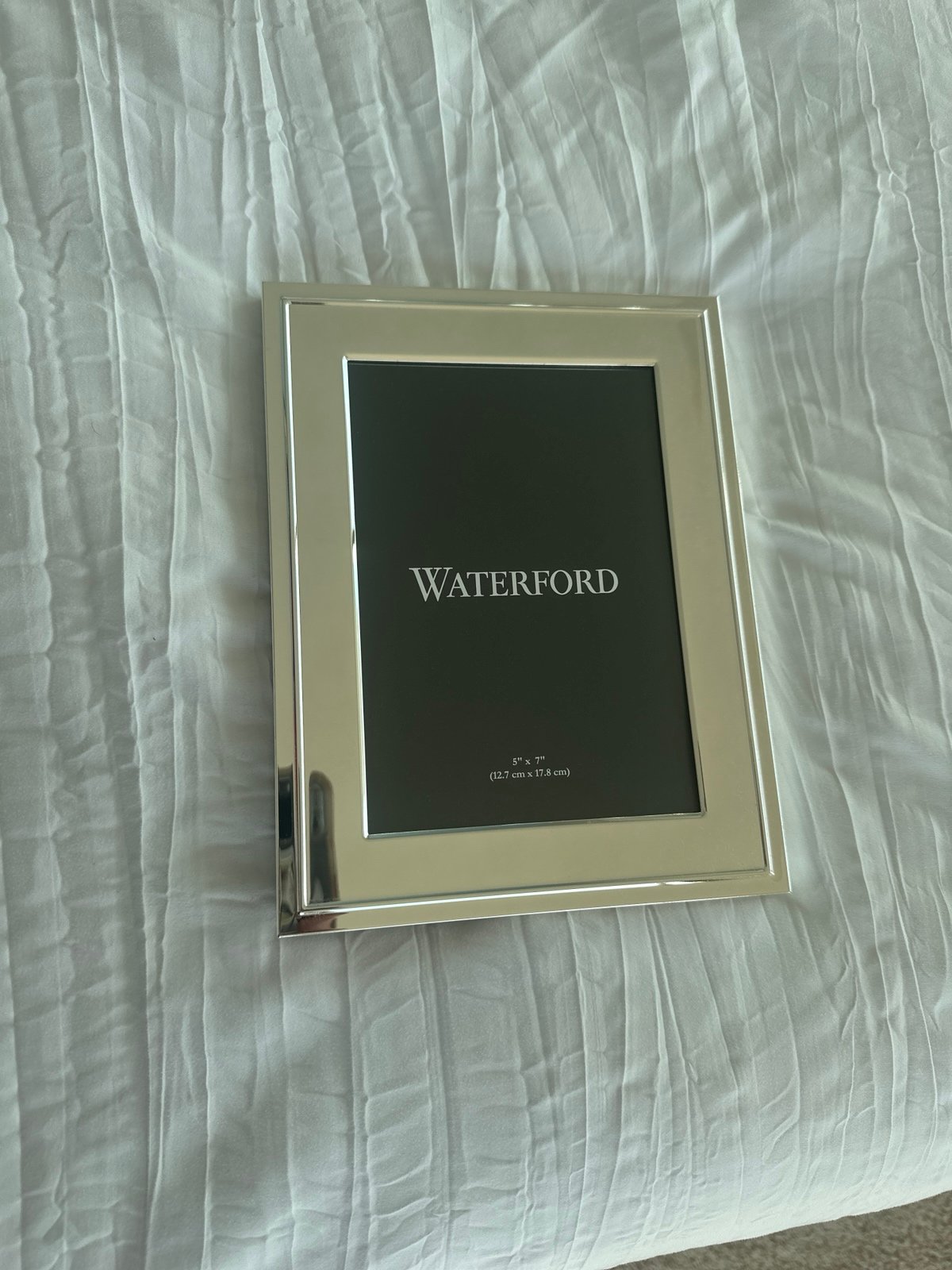 Waterford silver 5x7 picture frame