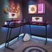 Large Monitor Riser Stand for Home Office Sturdy Writing Workstation 51 Black