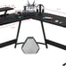 Large Monitor Riser Stand for Home Office Sturdy Writing Workstation 51 Black