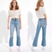 American Eagle Outfitters Highest Rise 90s Flare Ripped Knee Jeans Size 18