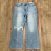 American Eagle Outfitters Highest Rise 90s Flare Ripped Knee Jeans Size 18