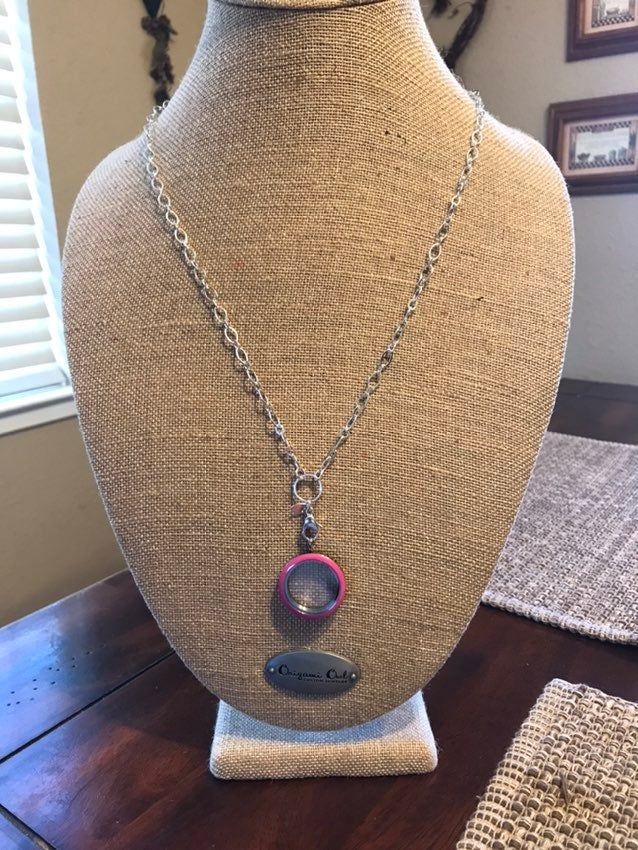 Origami Owl Silver Necklace Set