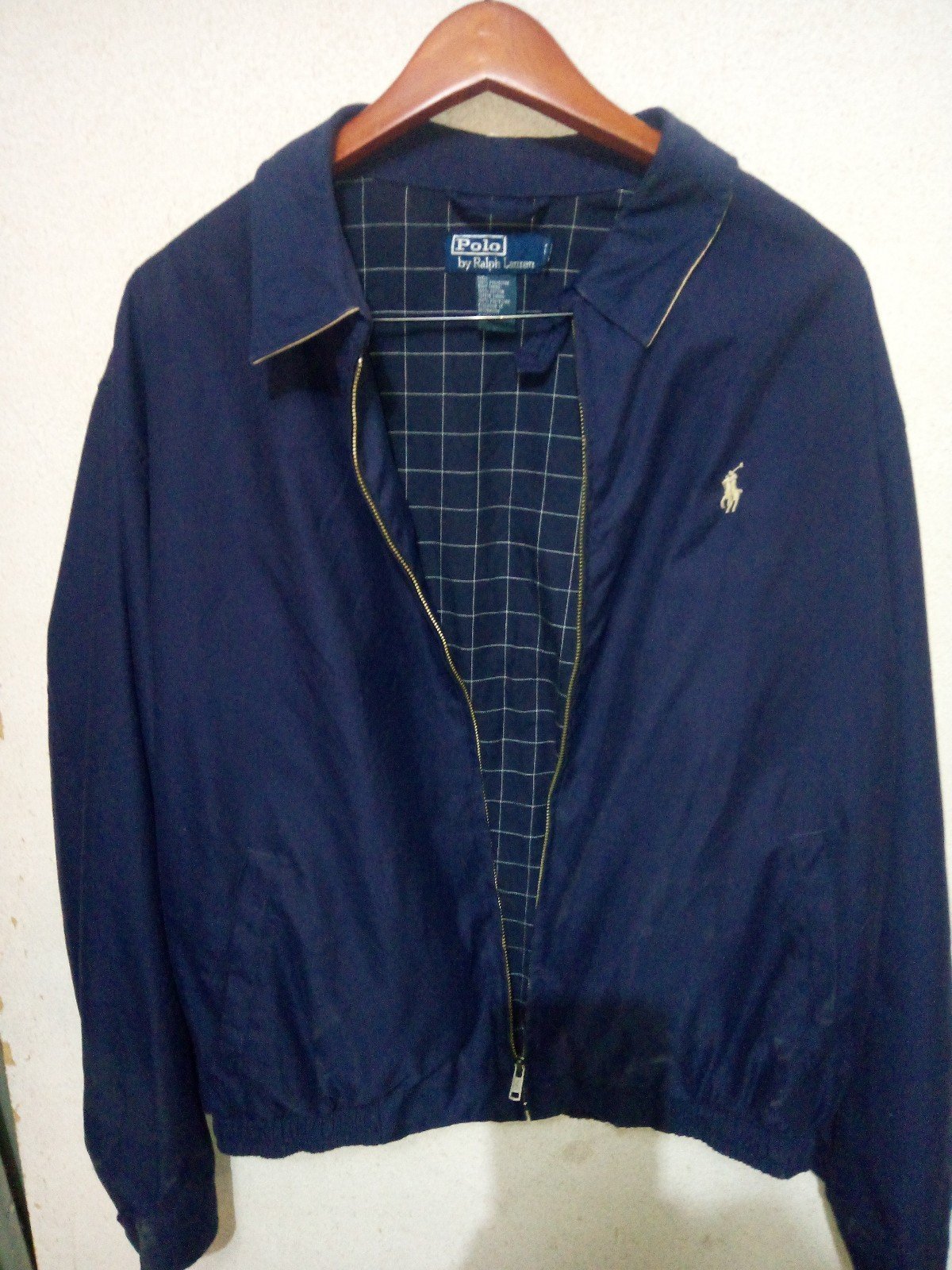 Polo Ralph Lauren Full Zip Dress Casual Blue Windbreaker