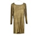 NWT House of CB Sabella Draped Backless Bodycon Mini Dress Size S Gold