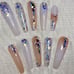 Nude Sparkle Swarovski Press On Nails